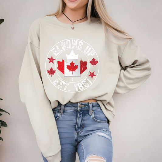 "ELBOWS UP EST 1867"