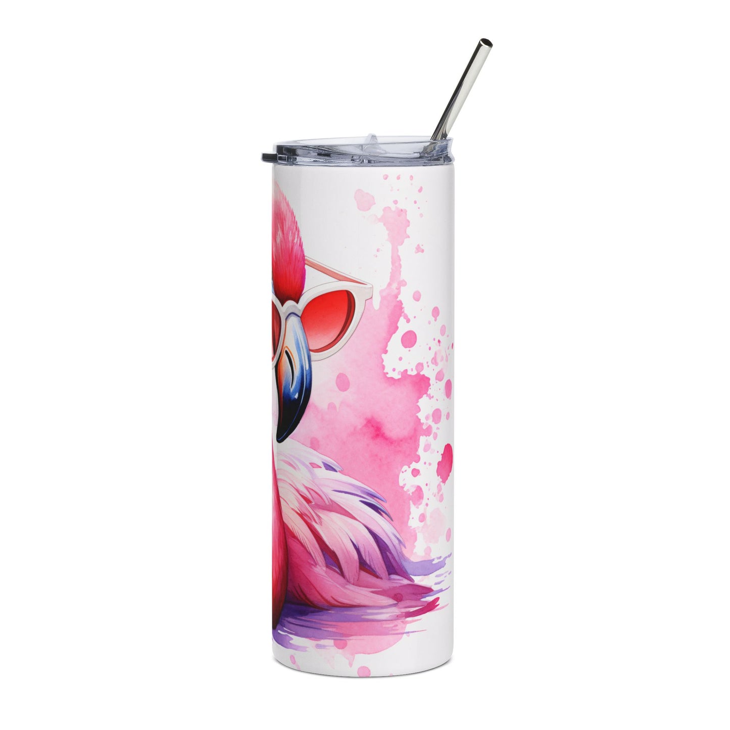 Flamingo Sunglasses 20oz Stainless Tumbler