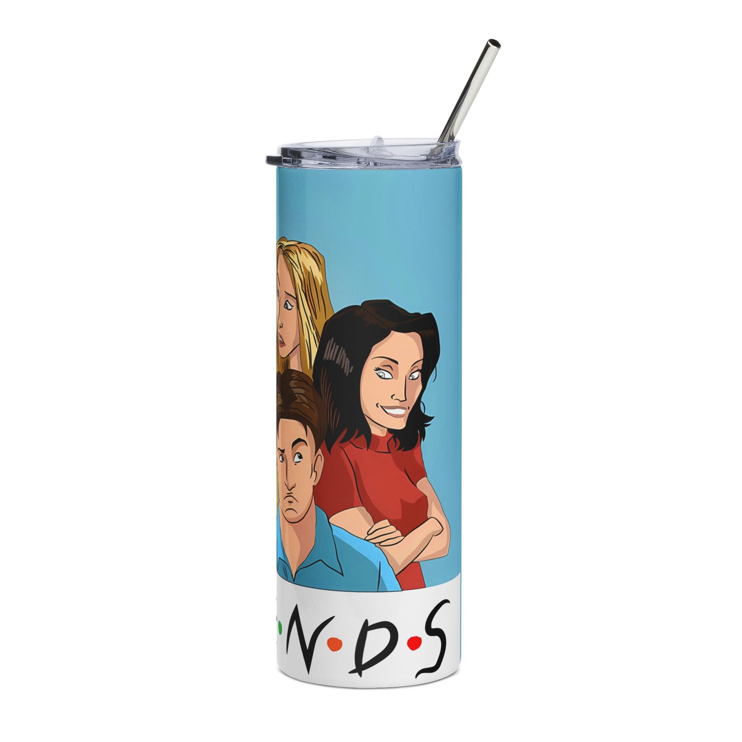20oz Stainless Steel Tumbler — Cartoon Sitcom Friends Design