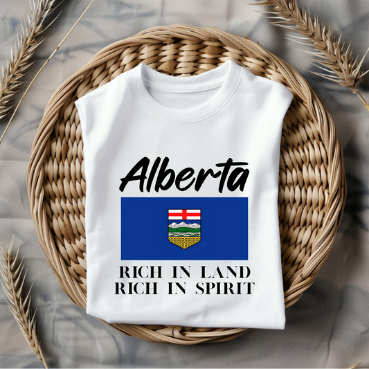 "ALBERTA - RICH IN LAND, RICH IN SPIRIT"