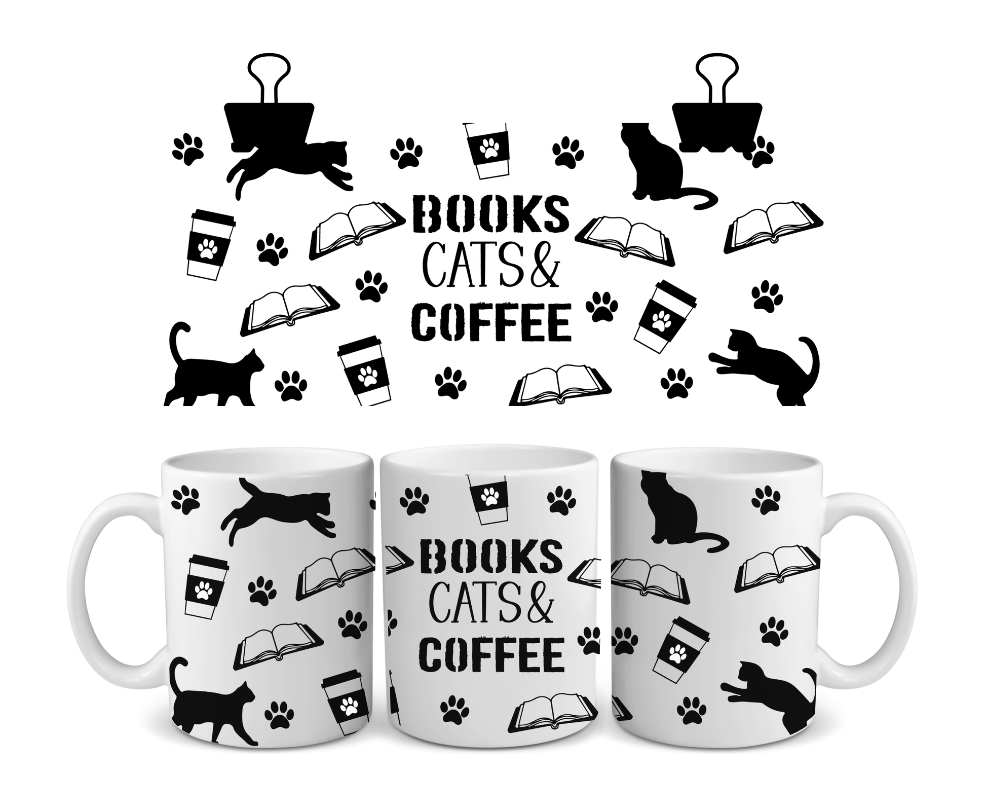 "BOOKS CATS & COFFEE" image 0