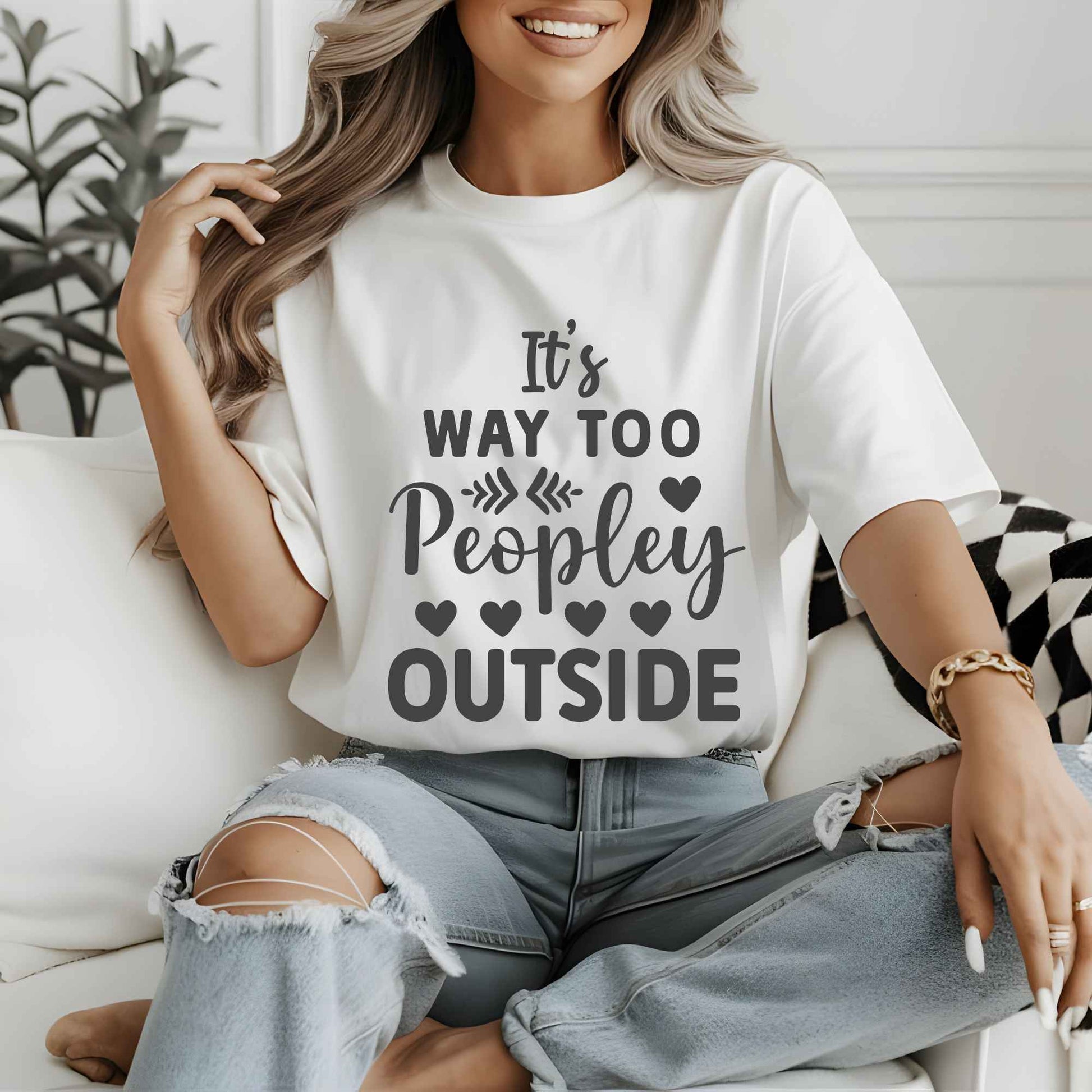 "IT'S WAY TOO PEOPLEY OUTSIDE" image 0