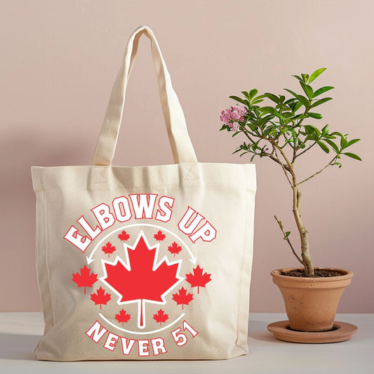 "ELBOWS UP NEVER 51"