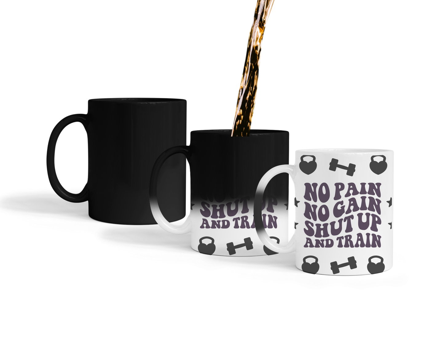 "NO PAIN, NO GAIN. SHUT UP AND TRAIN" image 1