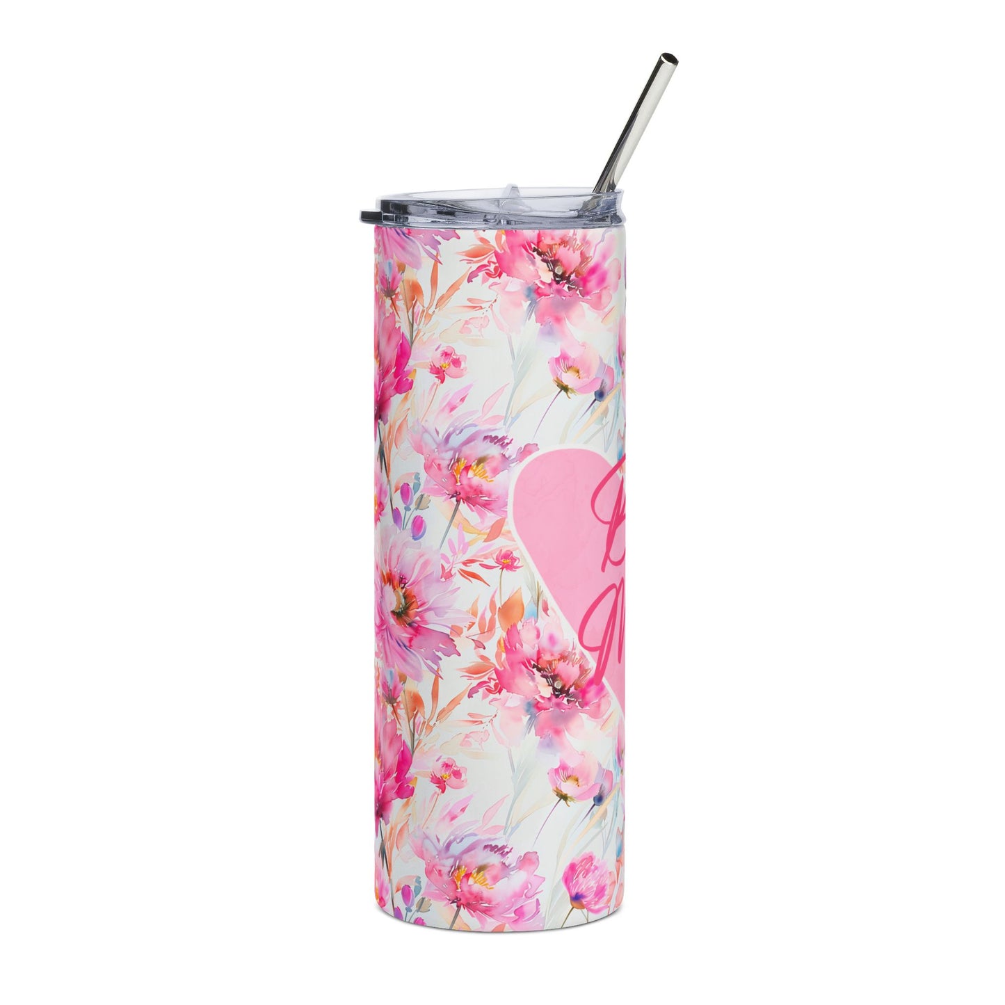 Best Mom Ever Floral Stainless Steel Tumbler - 20oz