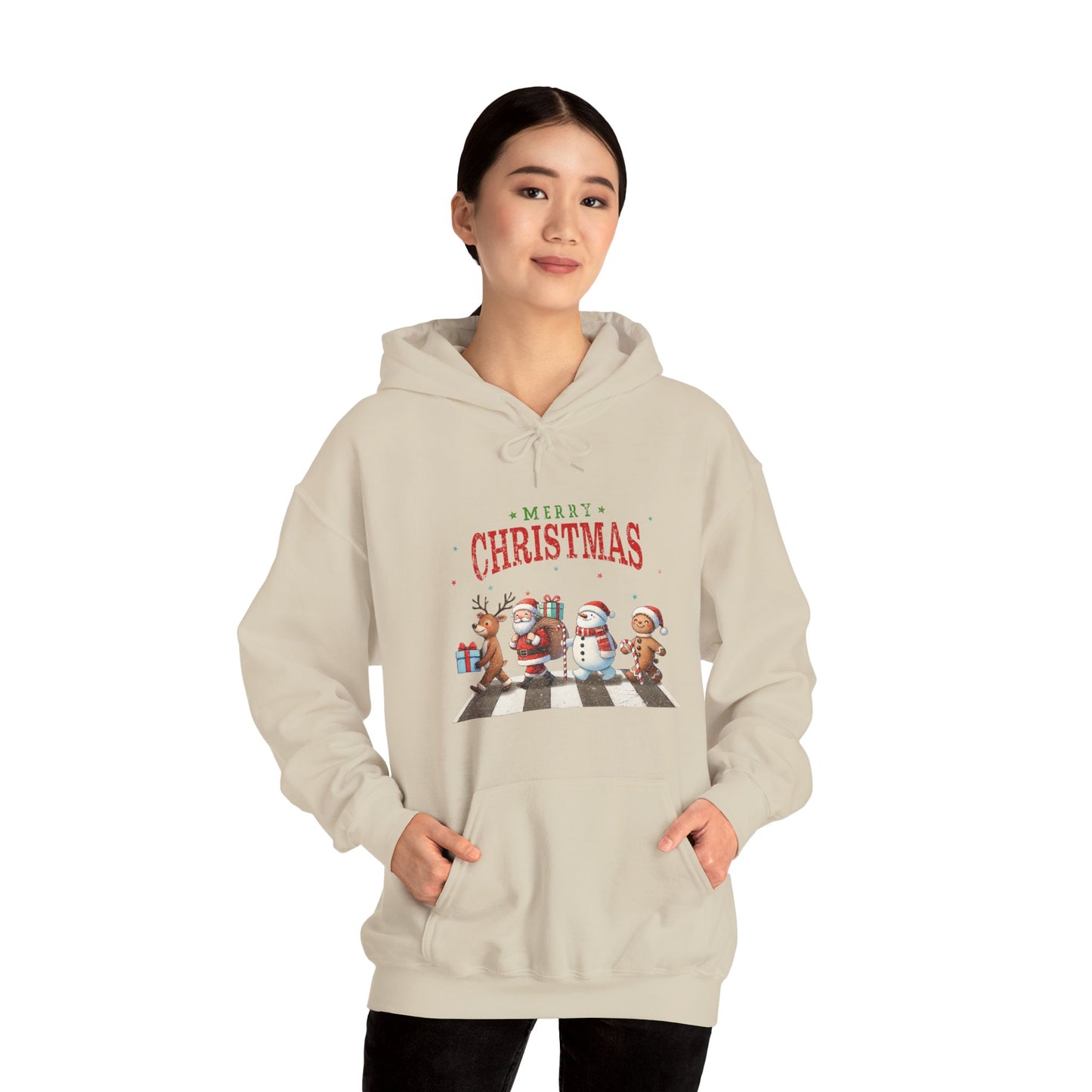 Christmas Choir Hoodie — 'Merry Christmas' Holiday Animal Carolers Sweatshirt