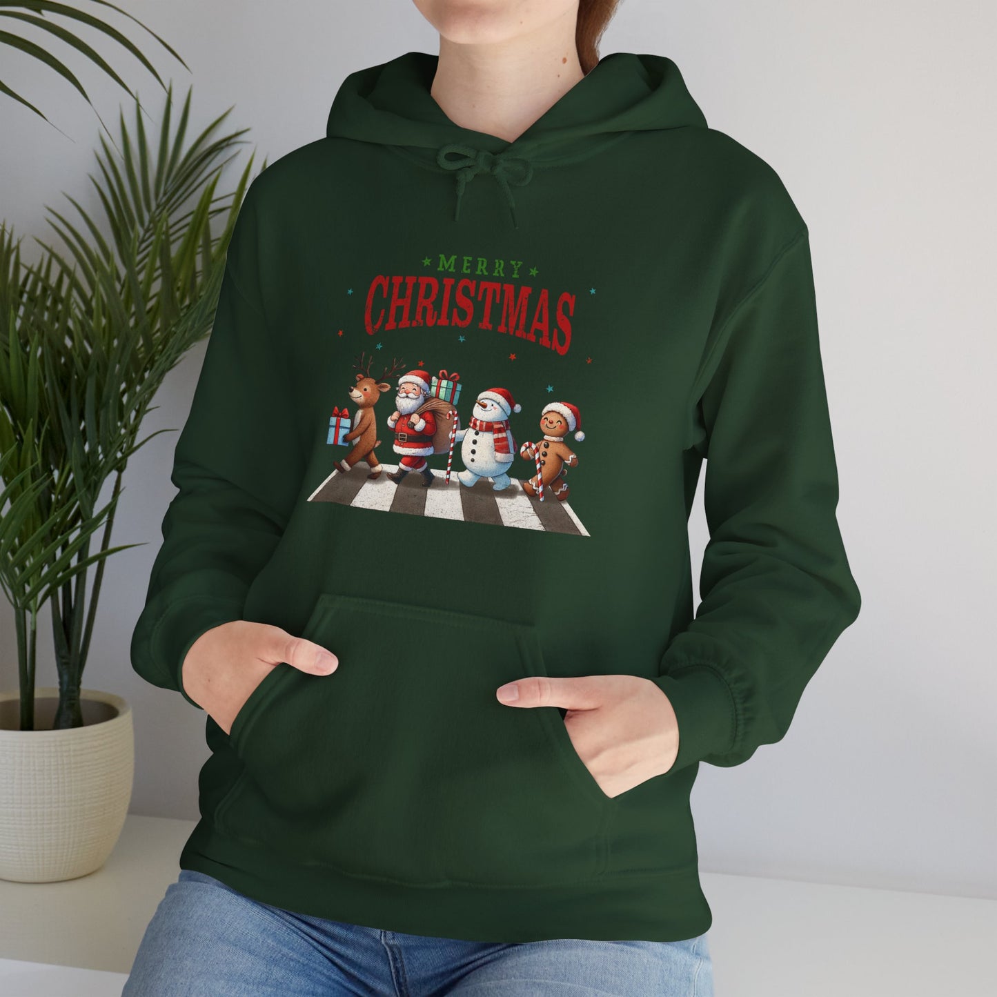 Christmas Choir Hoodie — 'Merry Christmas' Holiday Animal Carolers Sweatshirt