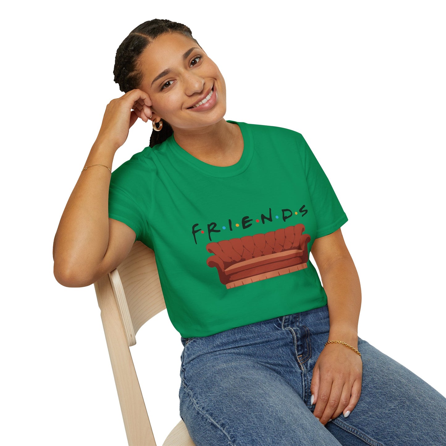 Friends TV Show Couch T-Shirt — Retro Sitcom Logo Tee
