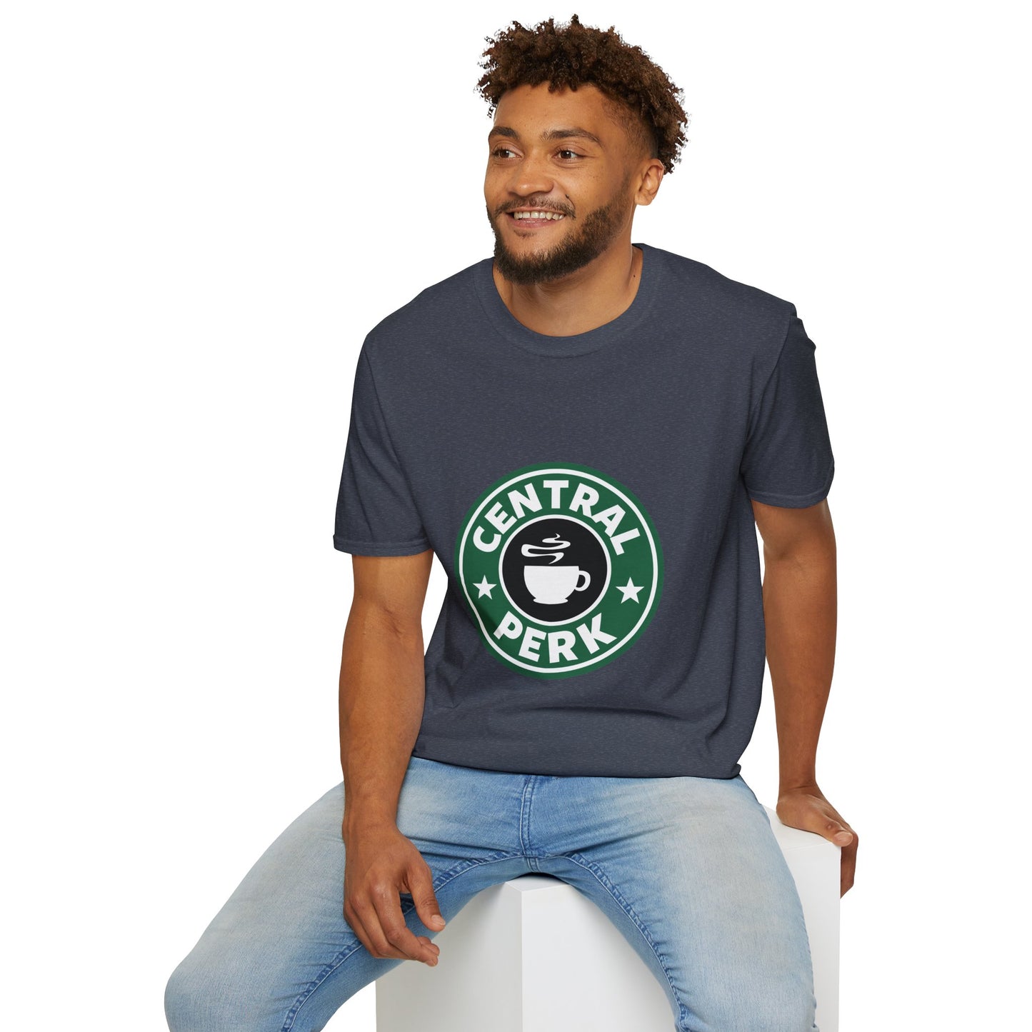 Central Perk Coffee T-Shirt — Vintage Coffee Shop Logo Tee