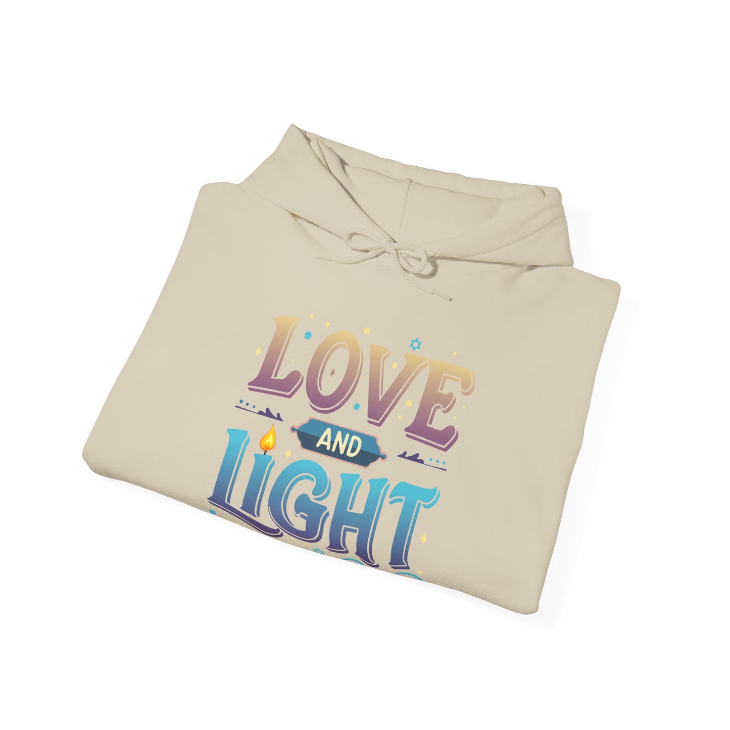 Love and Light Hoodie – Positive Message Pullover for Spiritual & Mindful Living