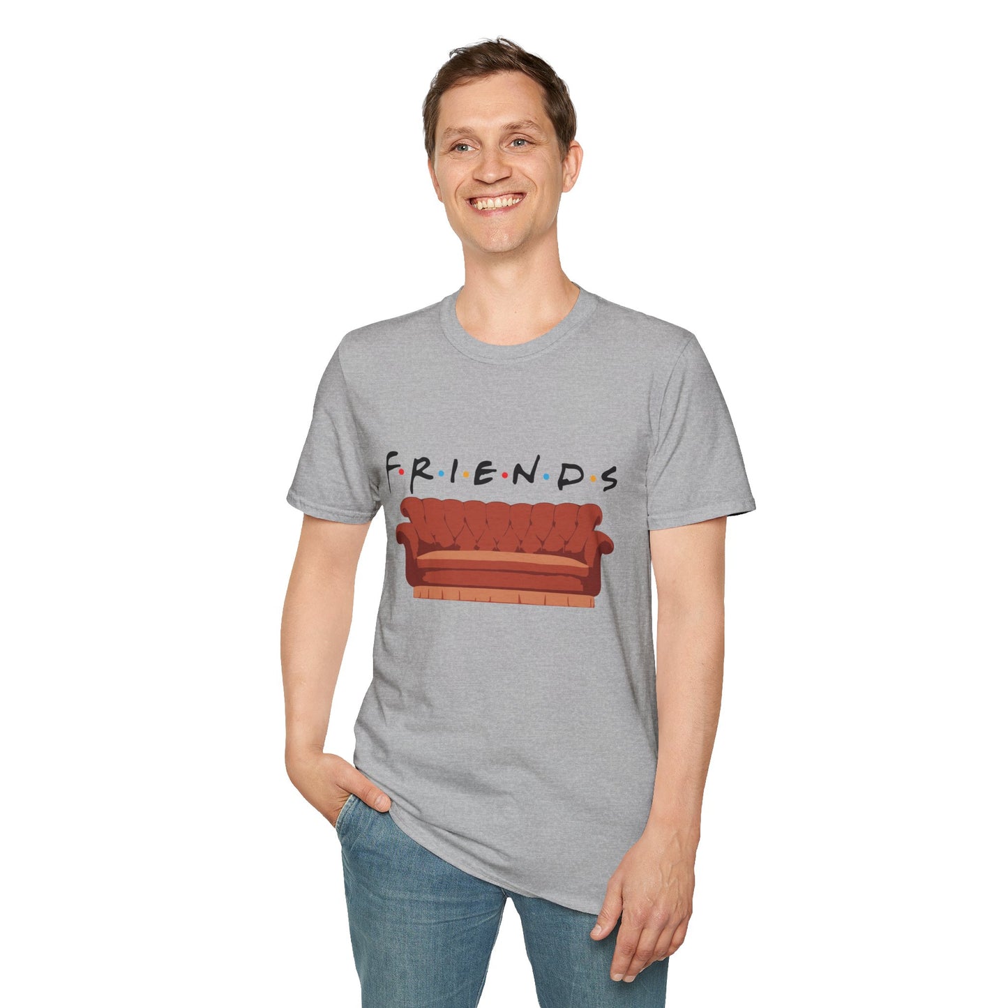 Friends TV Show Couch T-Shirt — Retro Sitcom Logo Tee