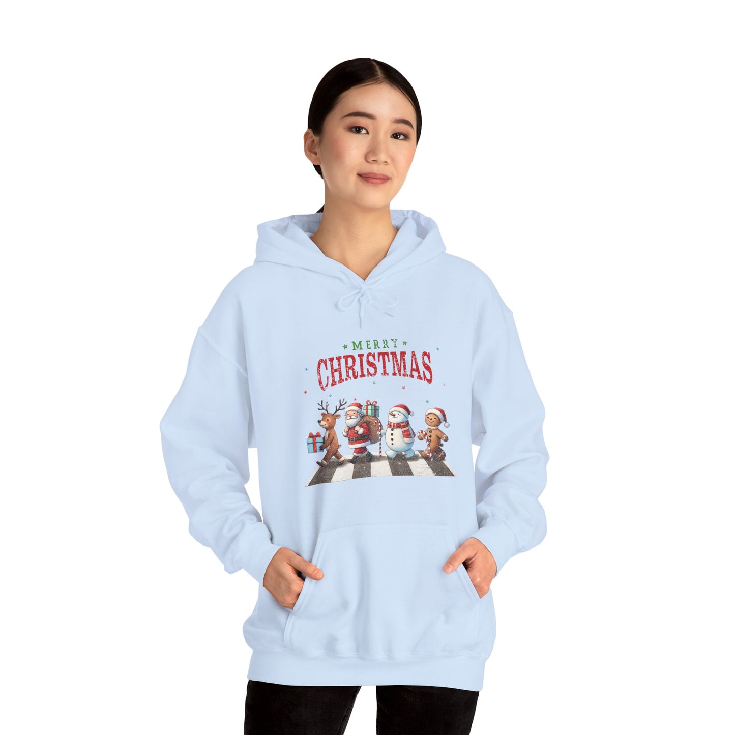 Christmas Choir Hoodie — 'Merry Christmas' Holiday Animal Carolers Sweatshirt