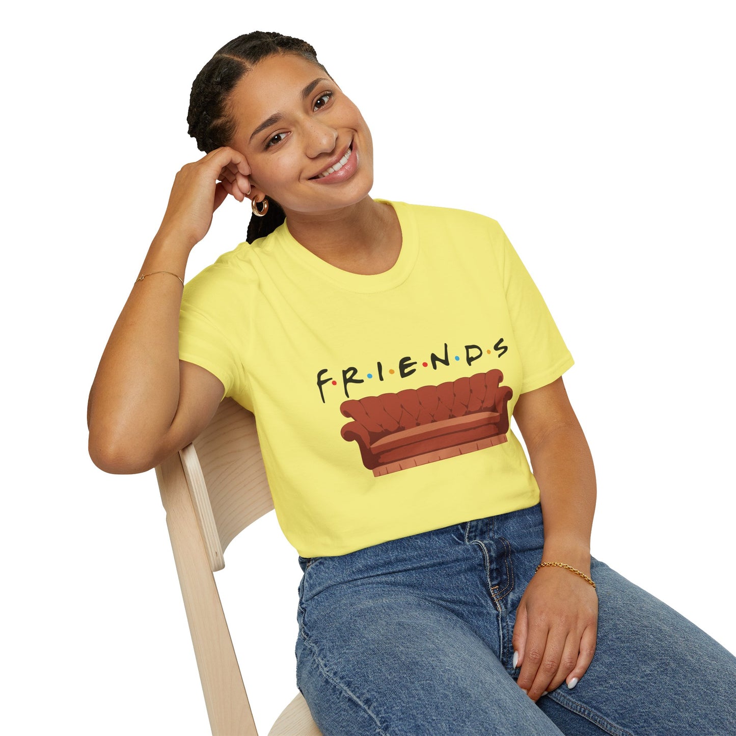 Friends TV Show Couch T-Shirt — Retro Sitcom Logo Tee