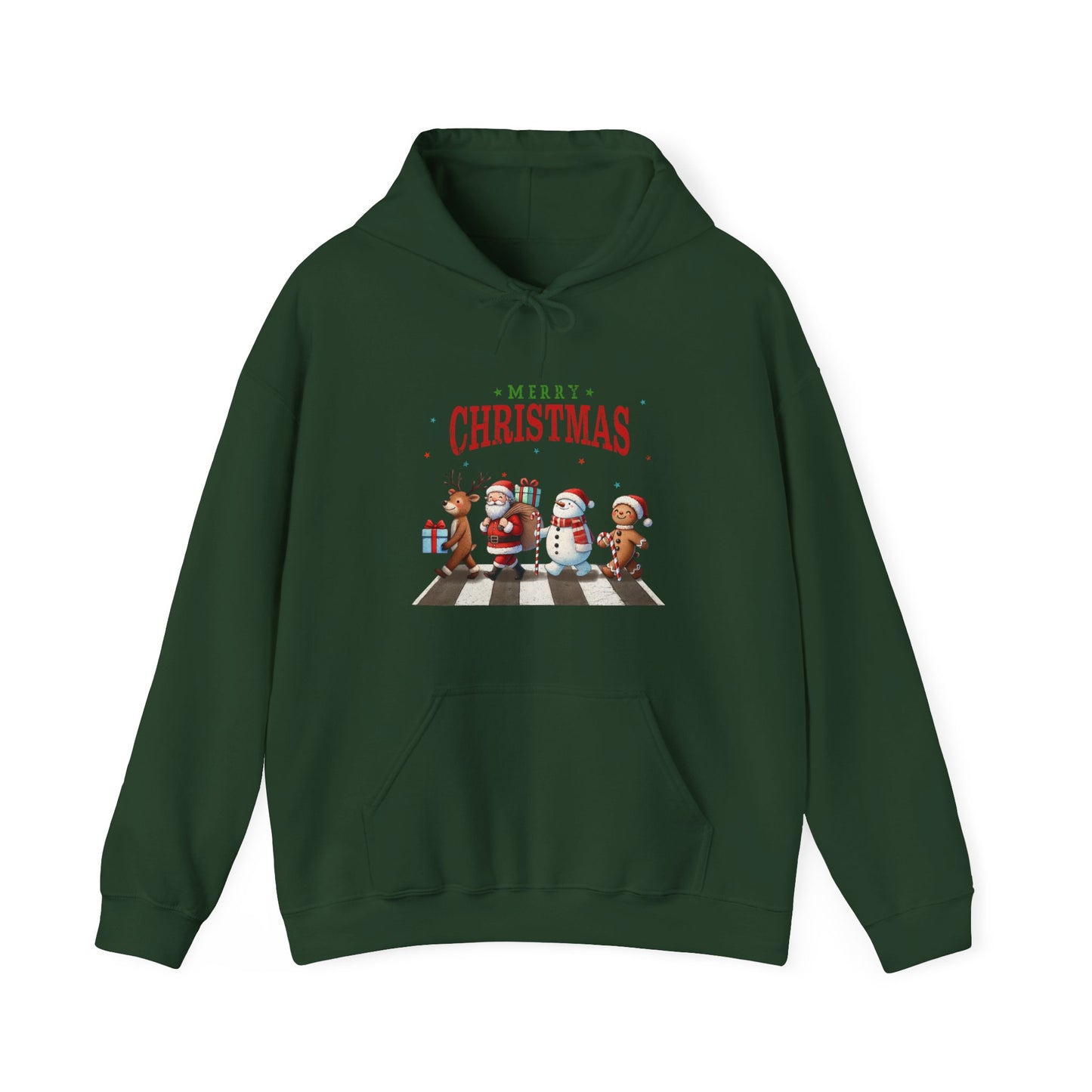 Christmas Choir Hoodie — 'Merry Christmas' Holiday Animal Carolers Sweatshirt