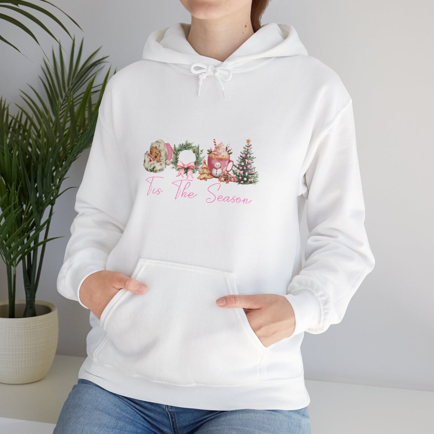 Christmas Wreaths & Trees Hoodie — 'Tis the Season Holiday Sweatshirt