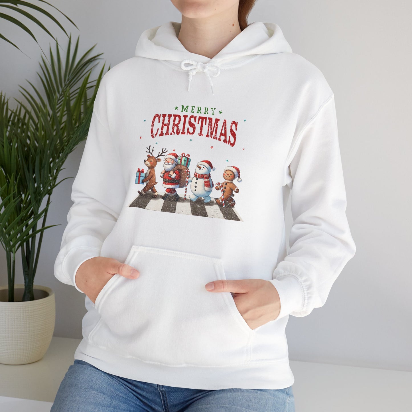 Christmas Choir Hoodie — 'Merry Christmas' Holiday Animal Carolers Sweatshirt