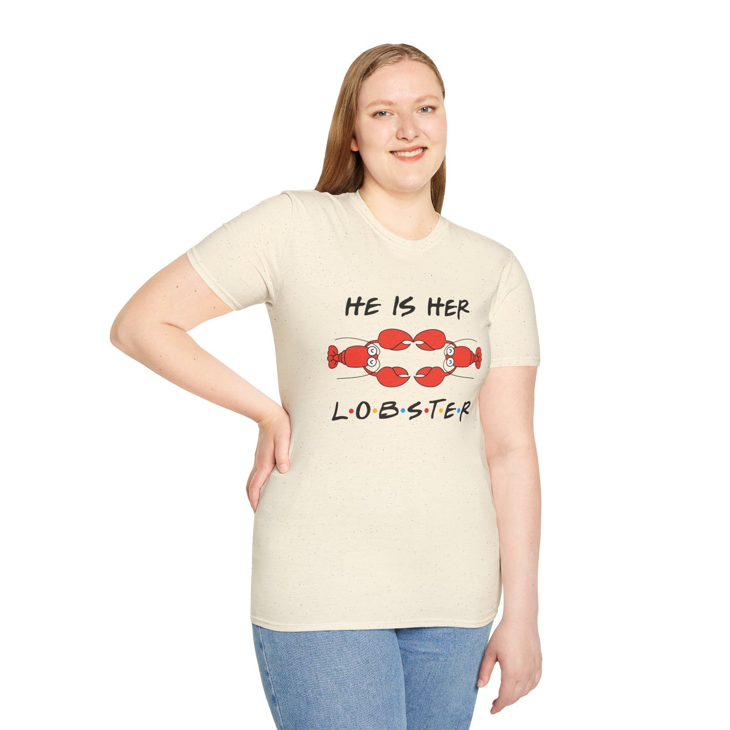 T-Shirt — "He Is Her Lobster" Matching Friends/Partner Tee