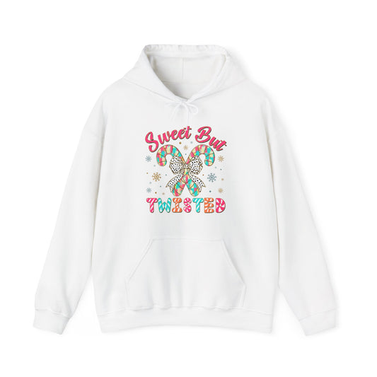 Sweet But Twisted Hoodie – Candy Cane Butterfly Christmas Sweatshirt