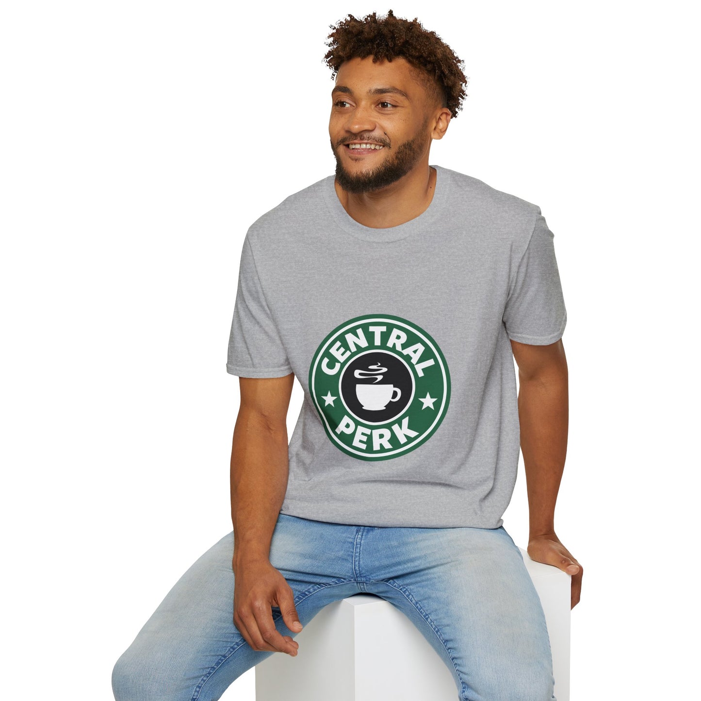 Central Perk Coffee T-Shirt — Vintage Coffee Shop Logo Tee