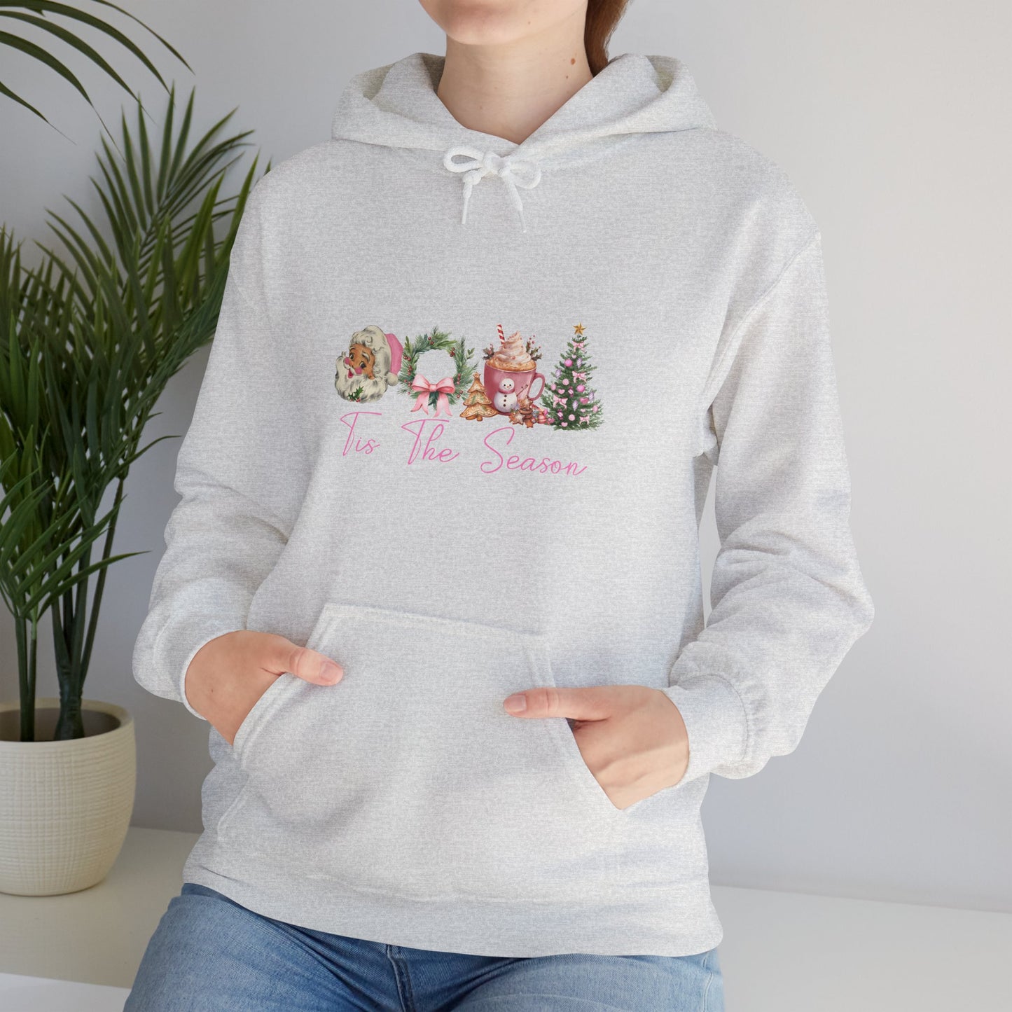 Christmas Wreaths & Trees Hoodie — 'Tis the Season Holiday Sweatshirt