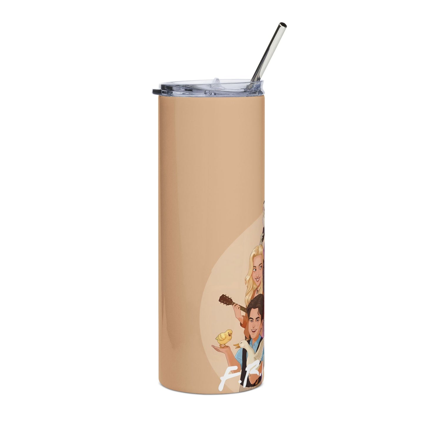 Friends TV Show Cartoon Character 20oz Stainless Steel Tumbler — Insulated Travel Cup