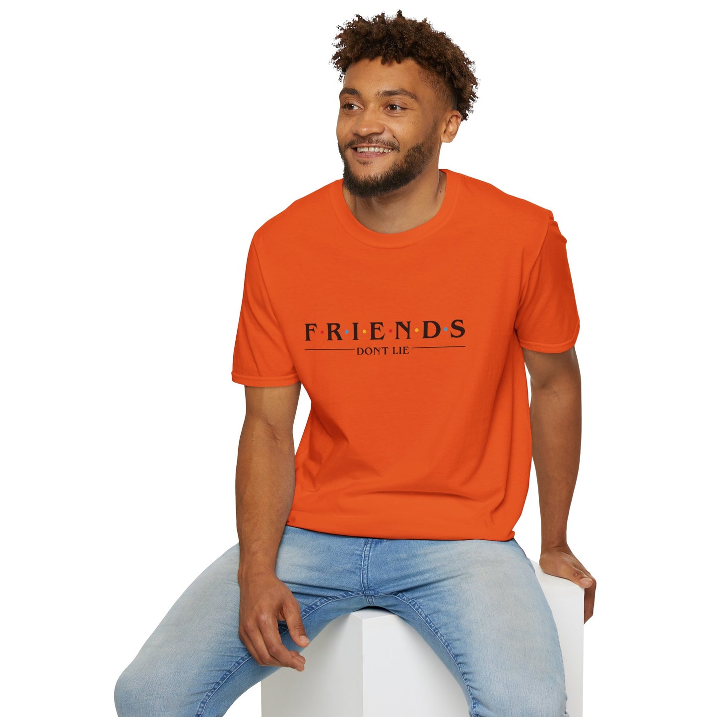 Friends Don't Lie T-Shirt — Stranger Things Inspired Retro Logo Tee