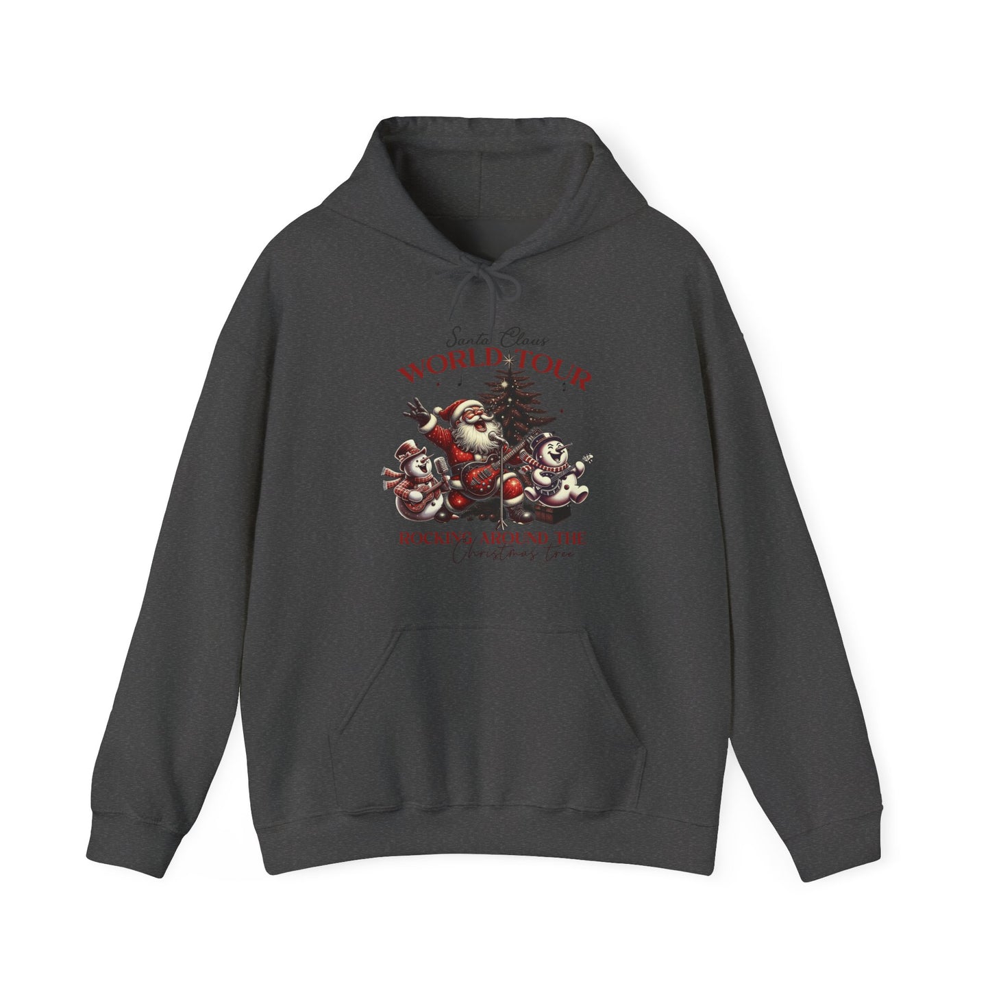 Santa Claus World Tour Hoodie — 'Rocking Around the' Christmas Sweatshirt