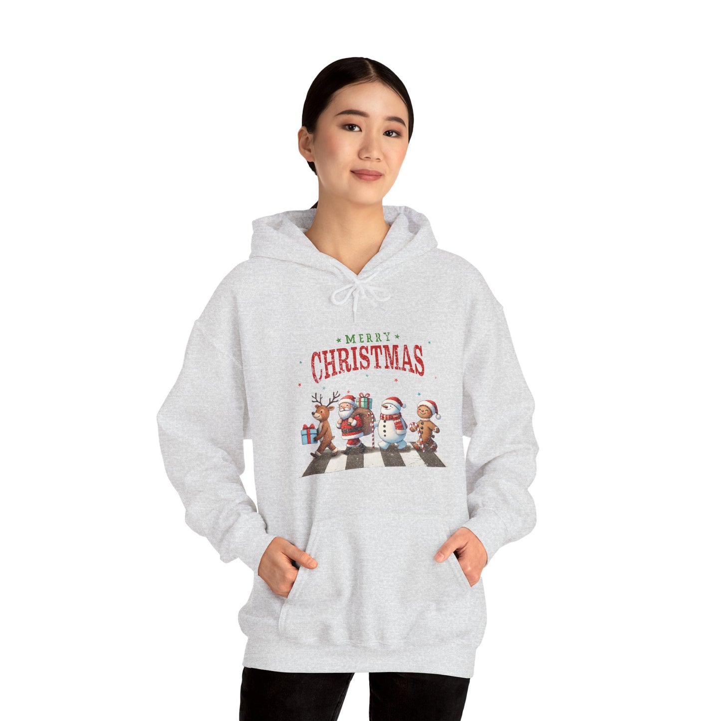Christmas Choir Hoodie — 'Merry Christmas' Holiday Animal Carolers Sweatshirt