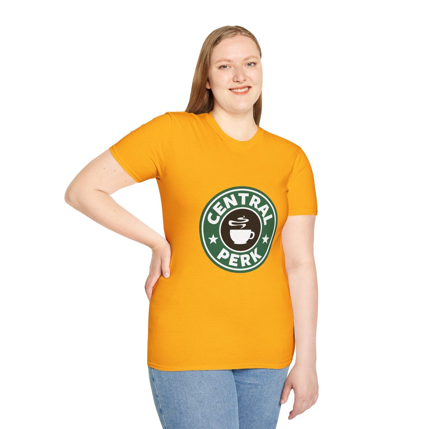 Central Perk Coffee T-Shirt — Vintage Coffee Shop Logo Tee
