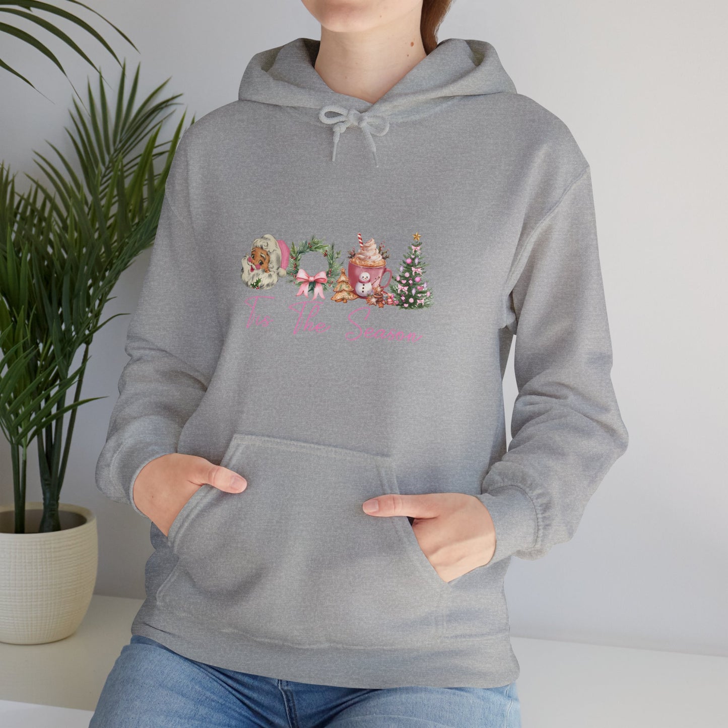 Christmas Wreaths & Trees Hoodie — 'Tis the Season Holiday Sweatshirt
