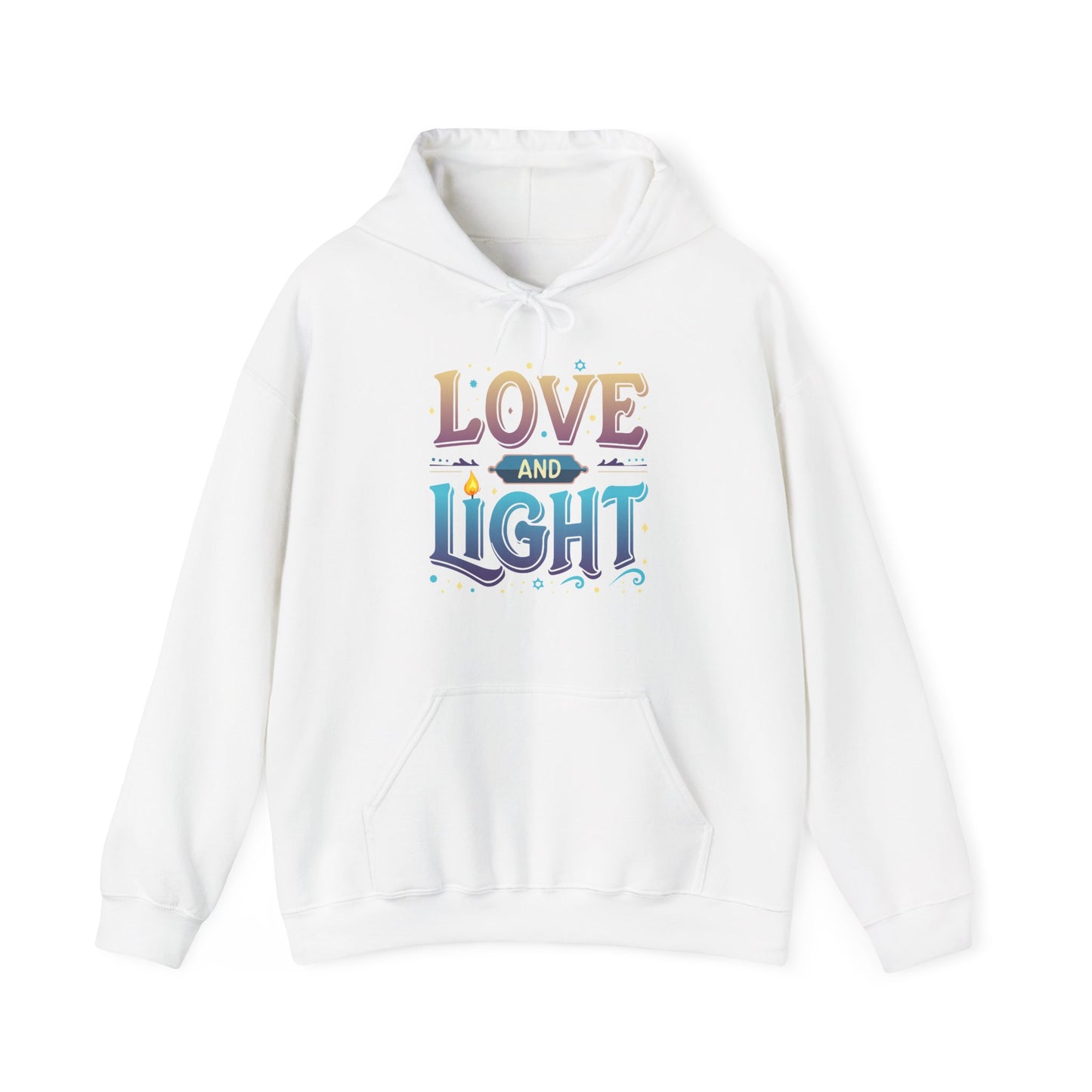 Love and Light Hoodie – Positive Message Pullover for Spiritual & Mindful Living