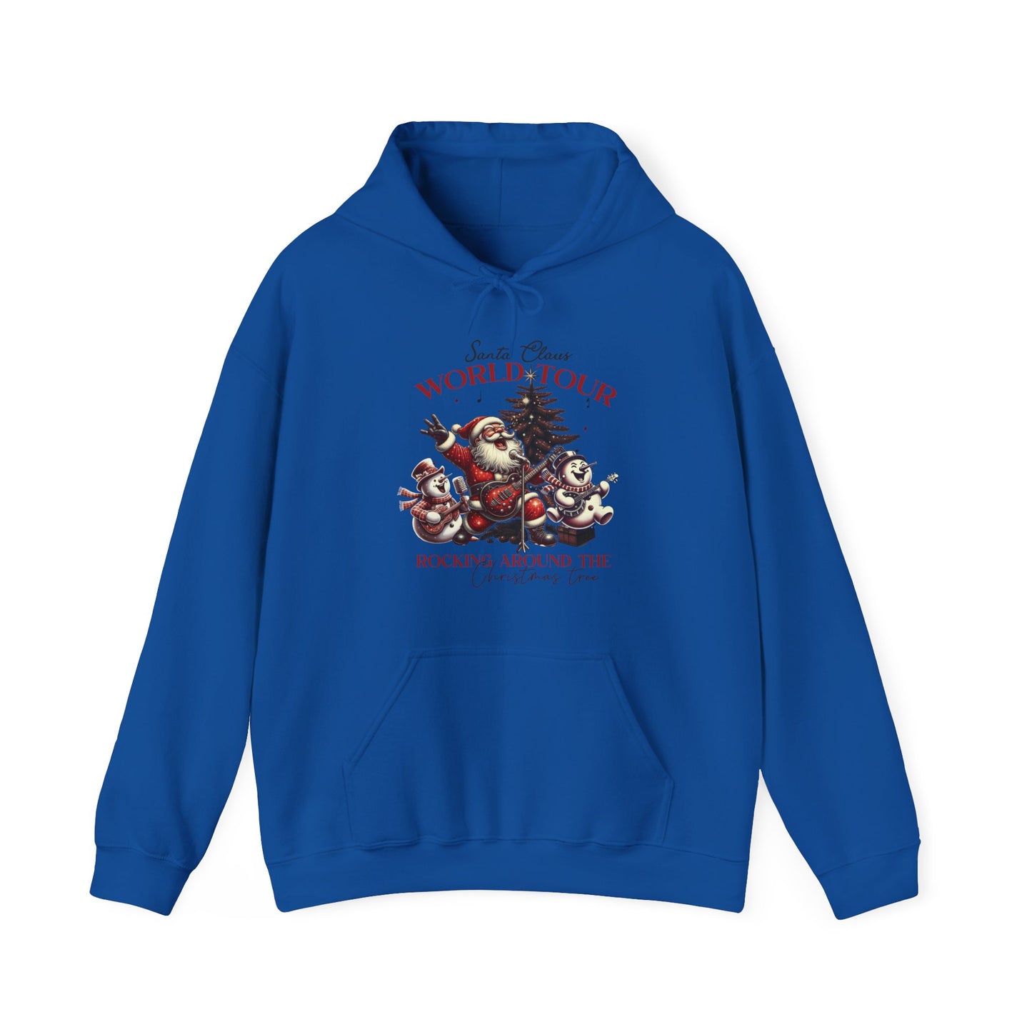 Santa Claus World Tour Hoodie — 'Rocking Around the' Christmas Sweatshirt