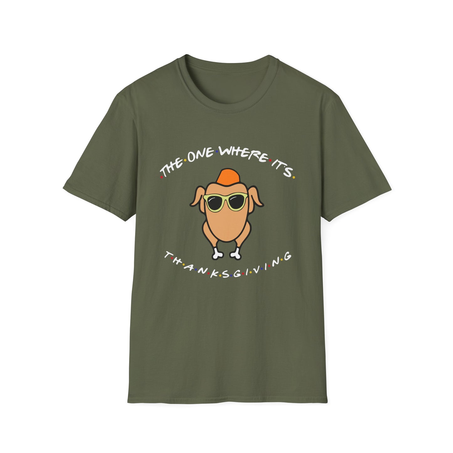 Thanksgiving Turkey Tee — "The One Where It's Thanksgiving" Graphic T-Shirt