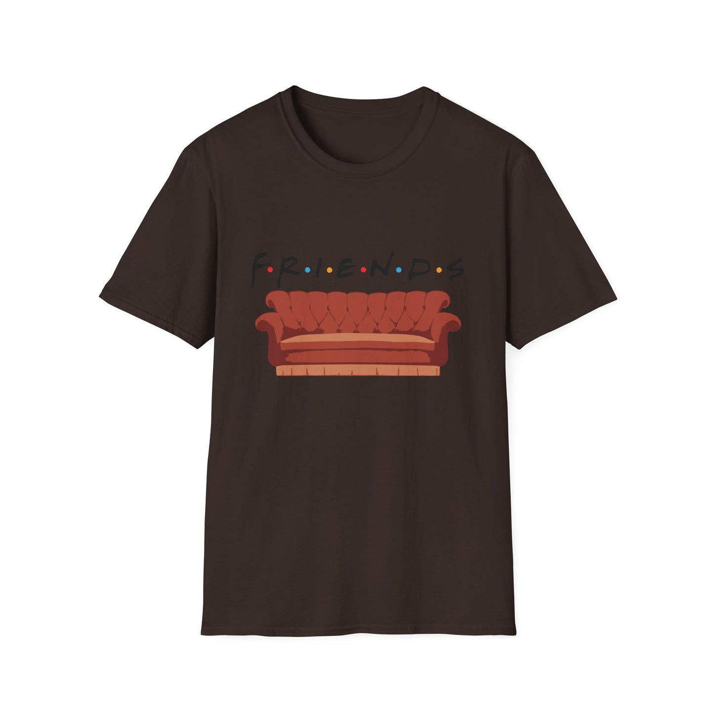 Friends TV Show Couch T-Shirt — Retro Sitcom Logo Tee