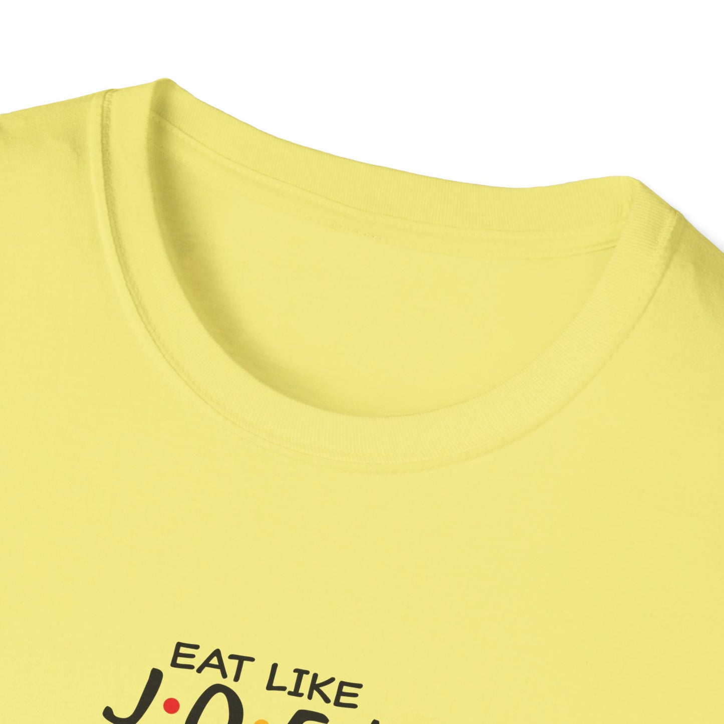 Friends TV Show Inspired Graphic T-Shirt — "Eat Like Joey, Dress Like Rachel"