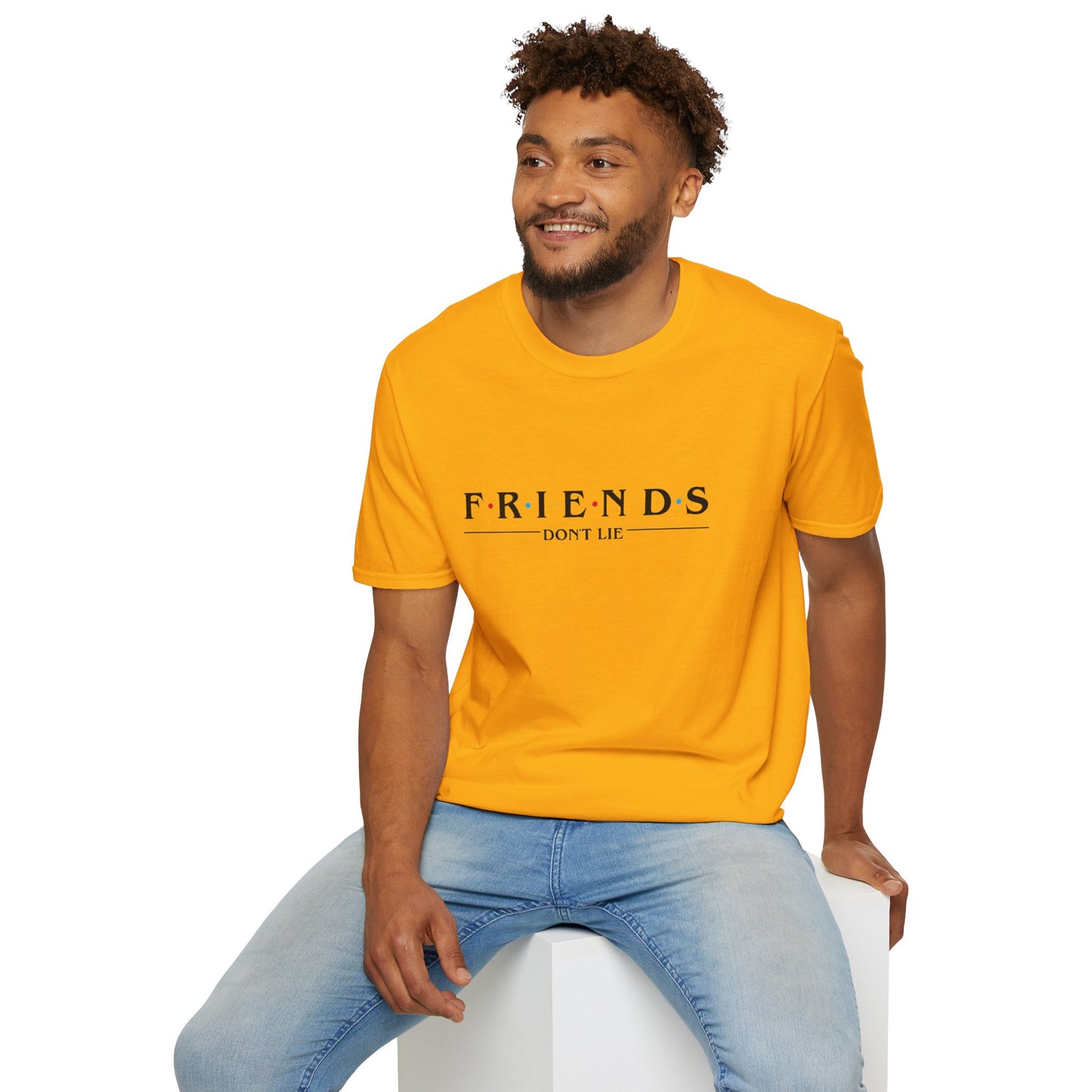 Friends Don't Lie T-Shirt — Stranger Things Inspired Retro Logo Tee