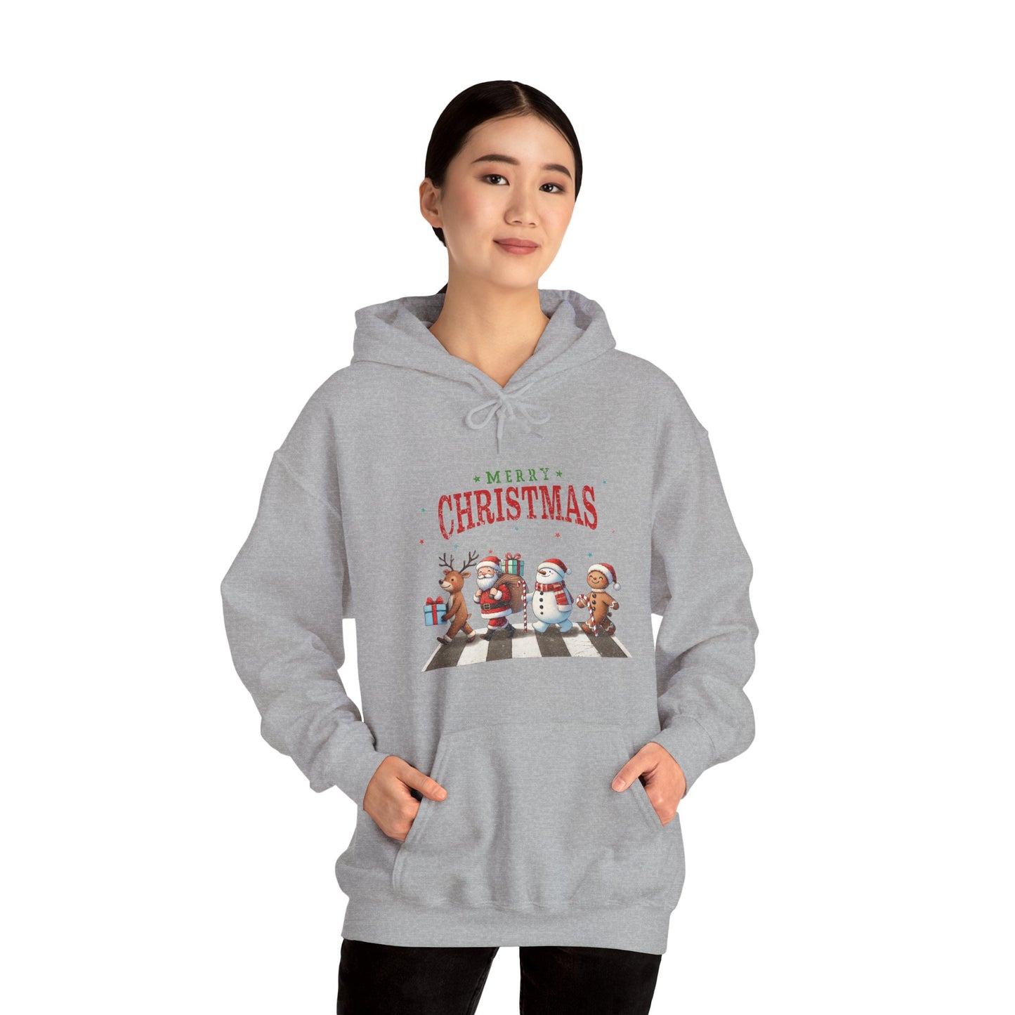 Christmas Choir Hoodie — 'Merry Christmas' Holiday Animal Carolers Sweatshirt