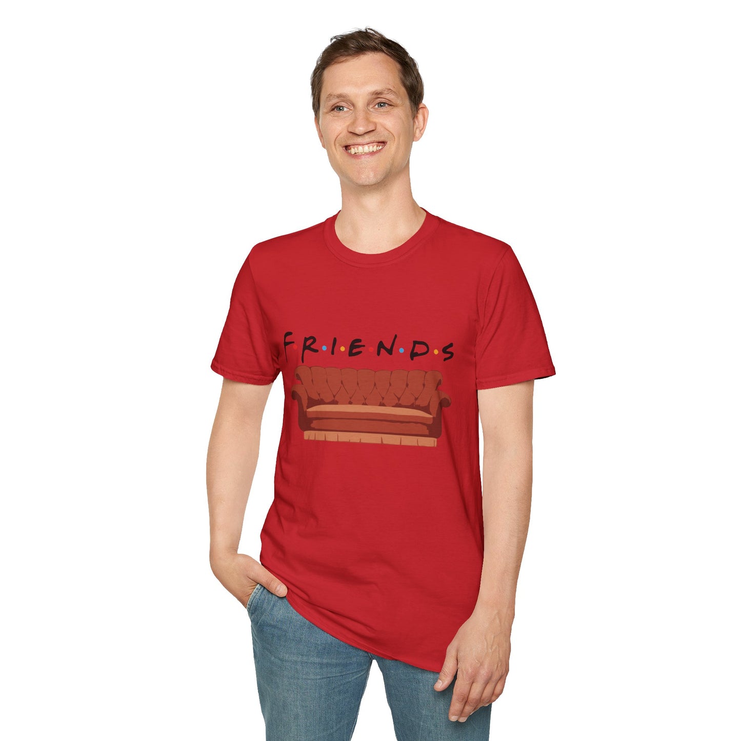 Friends TV Show Couch T-Shirt — Retro Sitcom Logo Tee