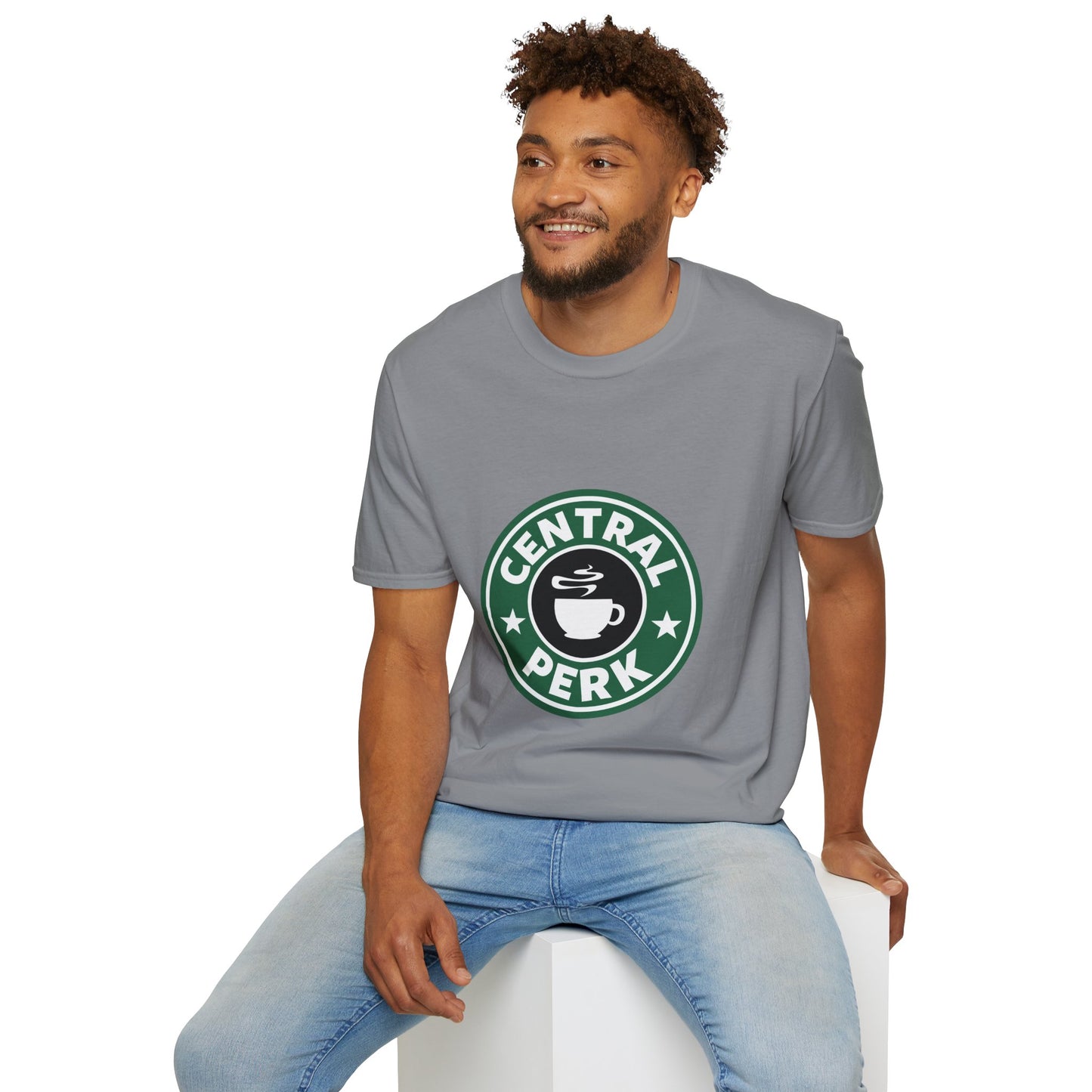 Central Perk Coffee T-Shirt — Vintage Coffee Shop Logo Tee