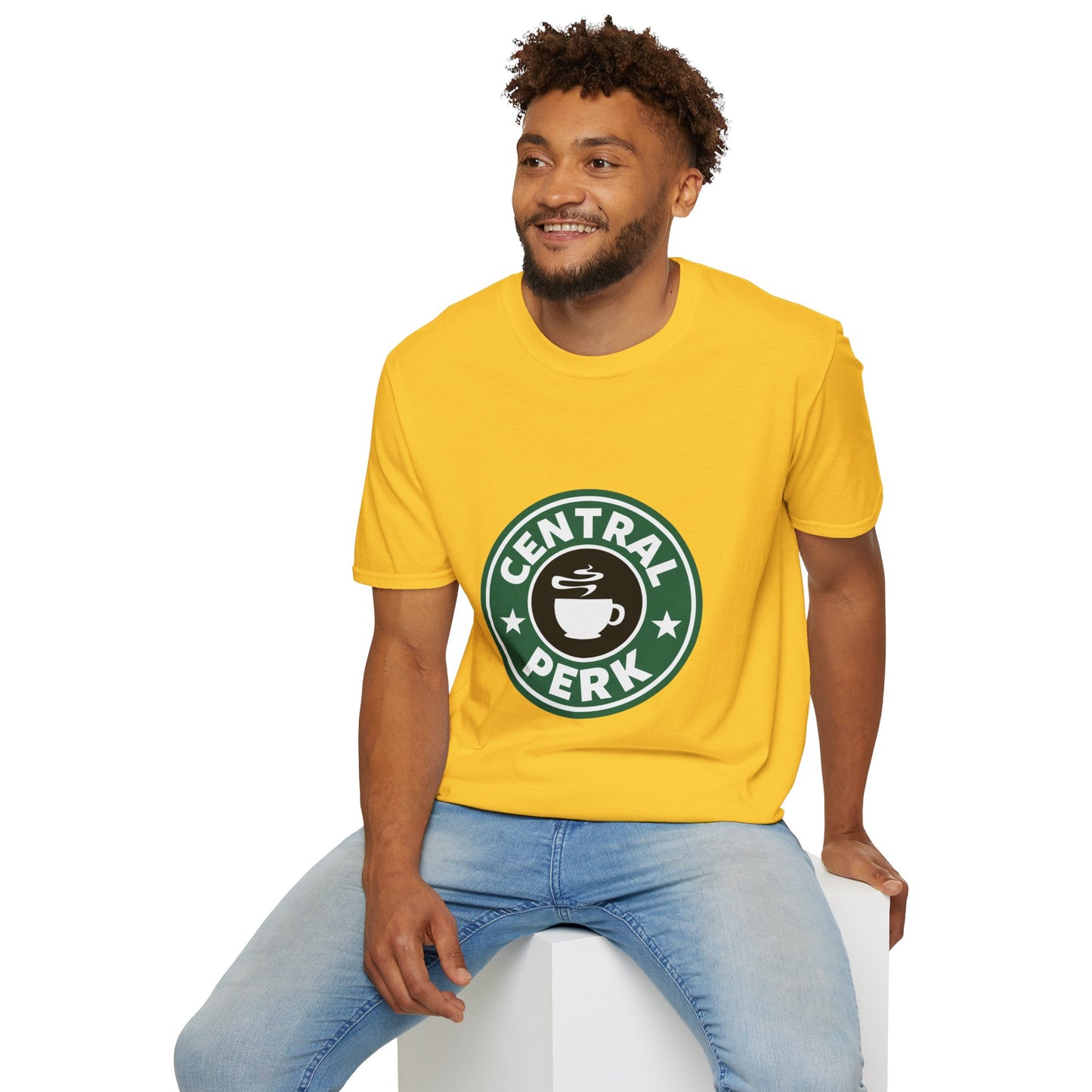 Central Perk Coffee T-Shirt — Vintage Coffee Shop Logo Tee