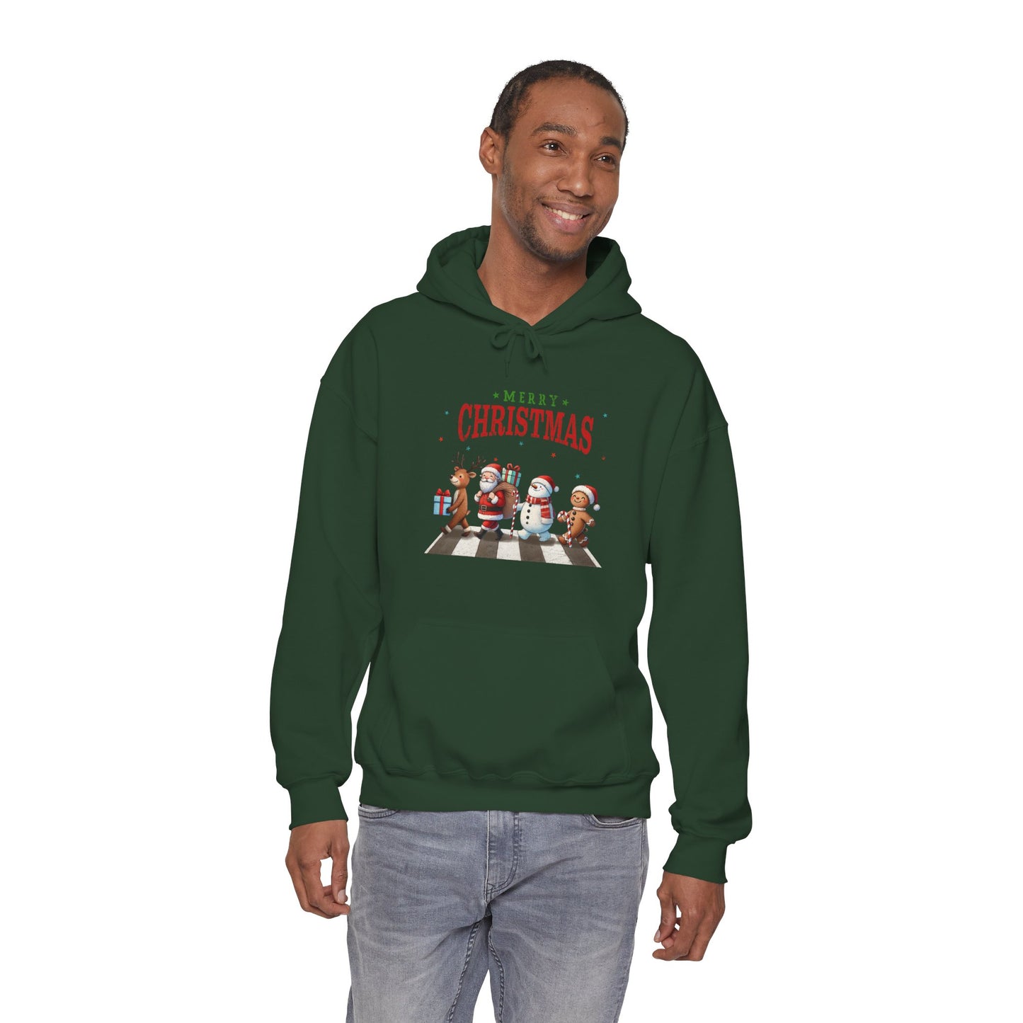 Christmas Choir Hoodie — 'Merry Christmas' Holiday Animal Carolers Sweatshirt