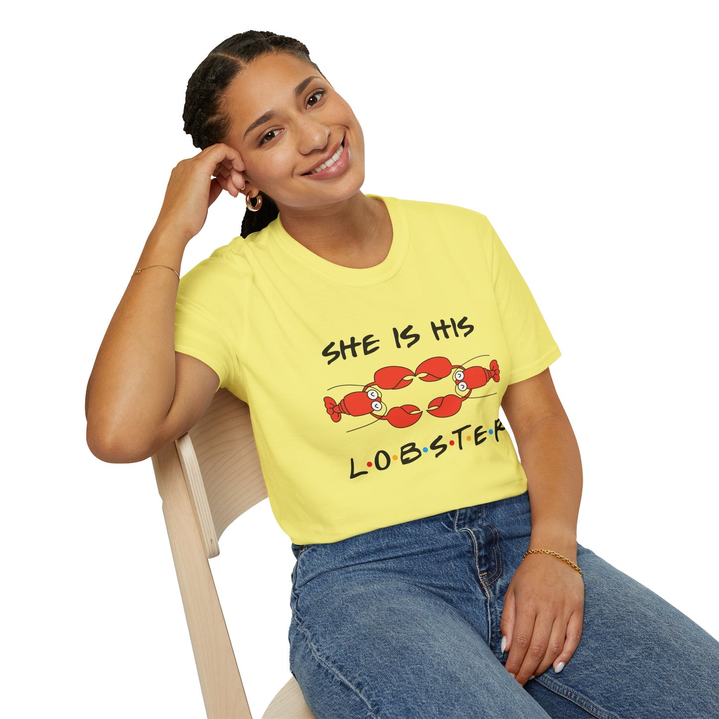 She Is His Lobster T-Shirt – Couples Friends TV Show Inspired Tee