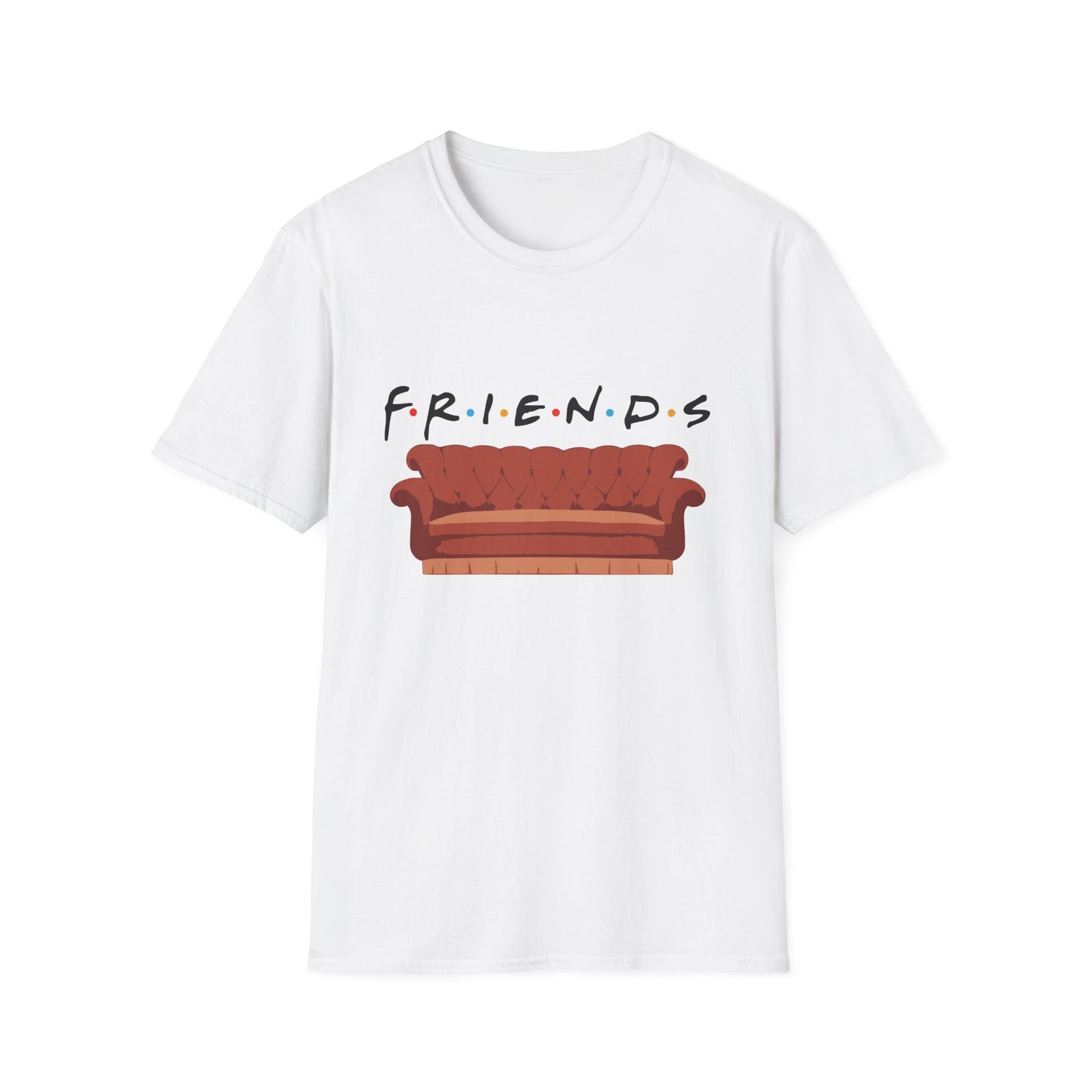 Friends TV Show Couch T-Shirt — Retro Sitcom Logo Tee