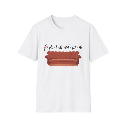 Friends TV Show Couch T-Shirt — Retro Sitcom Logo Tee