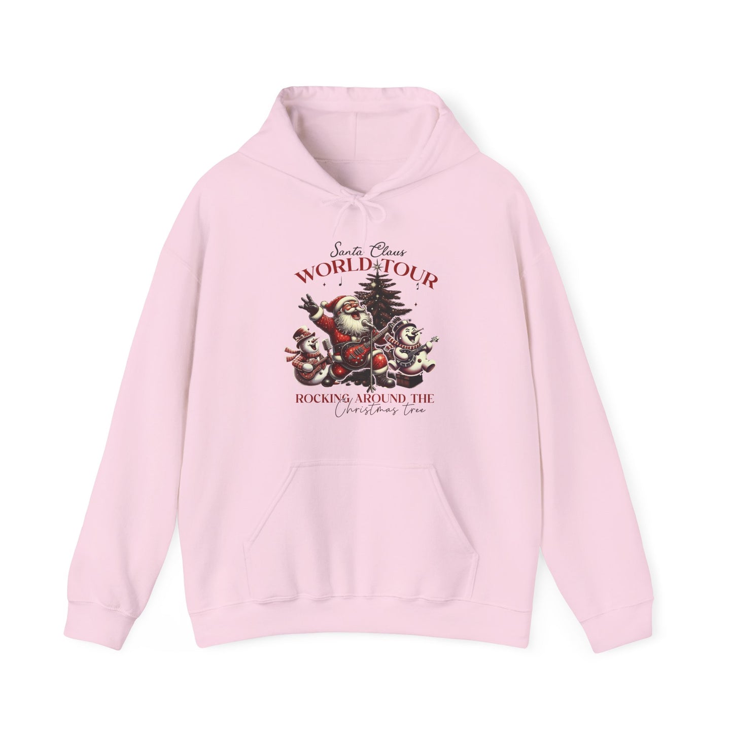 Santa Claus World Tour Hoodie — 'Rocking Around the' Christmas Sweatshirt