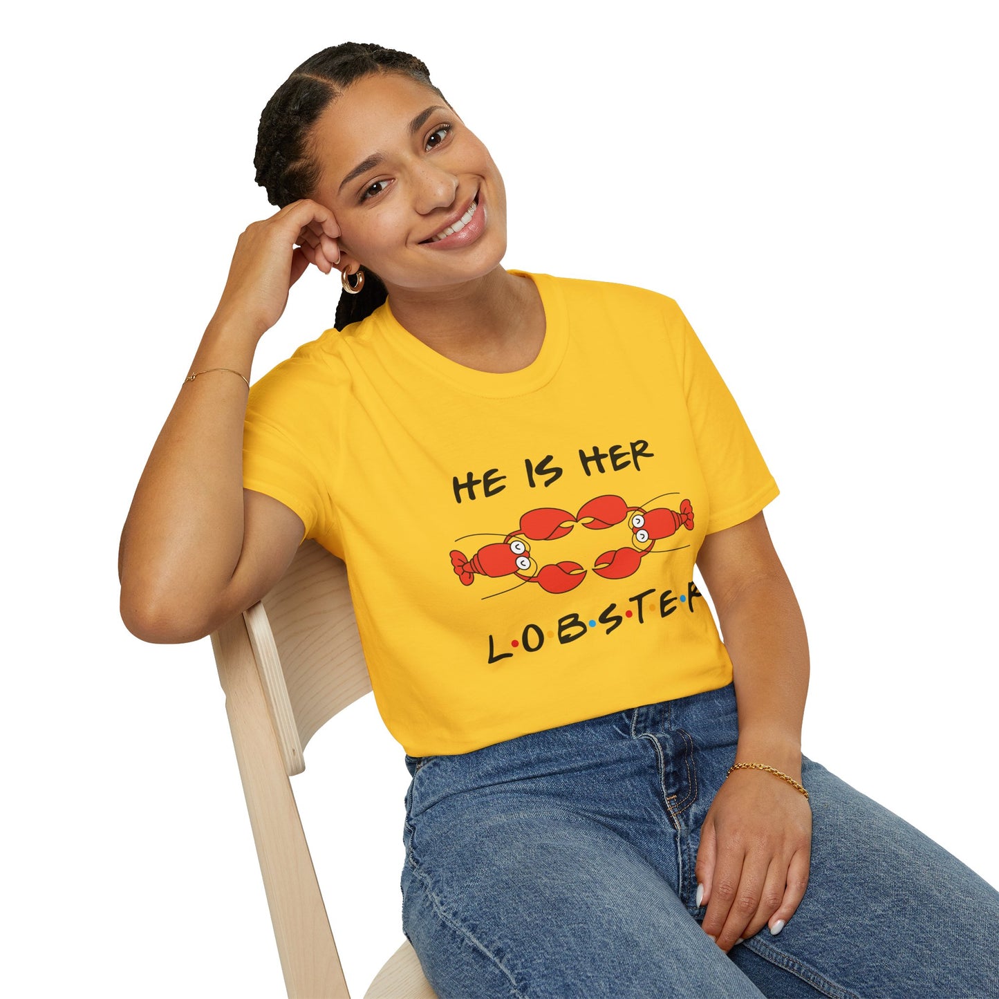 T-Shirt — "He Is Her Lobster" Matching Friends/Partner Tee