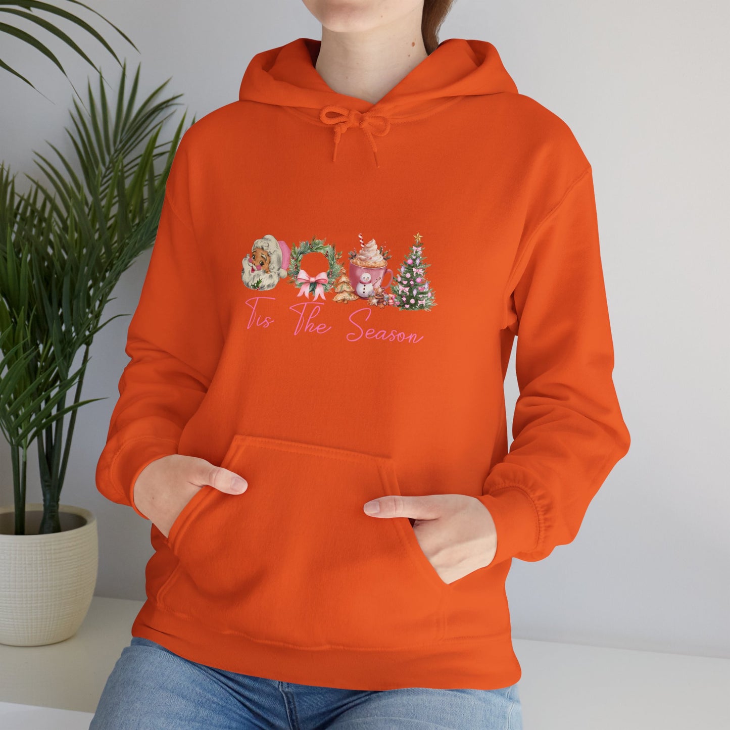 Christmas Wreaths & Trees Hoodie — 'Tis the Season Holiday Sweatshirt