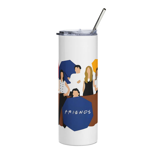 Friends TV Show Stainless Steel Tumbler - 20oz Slim Insulated Travel Cup