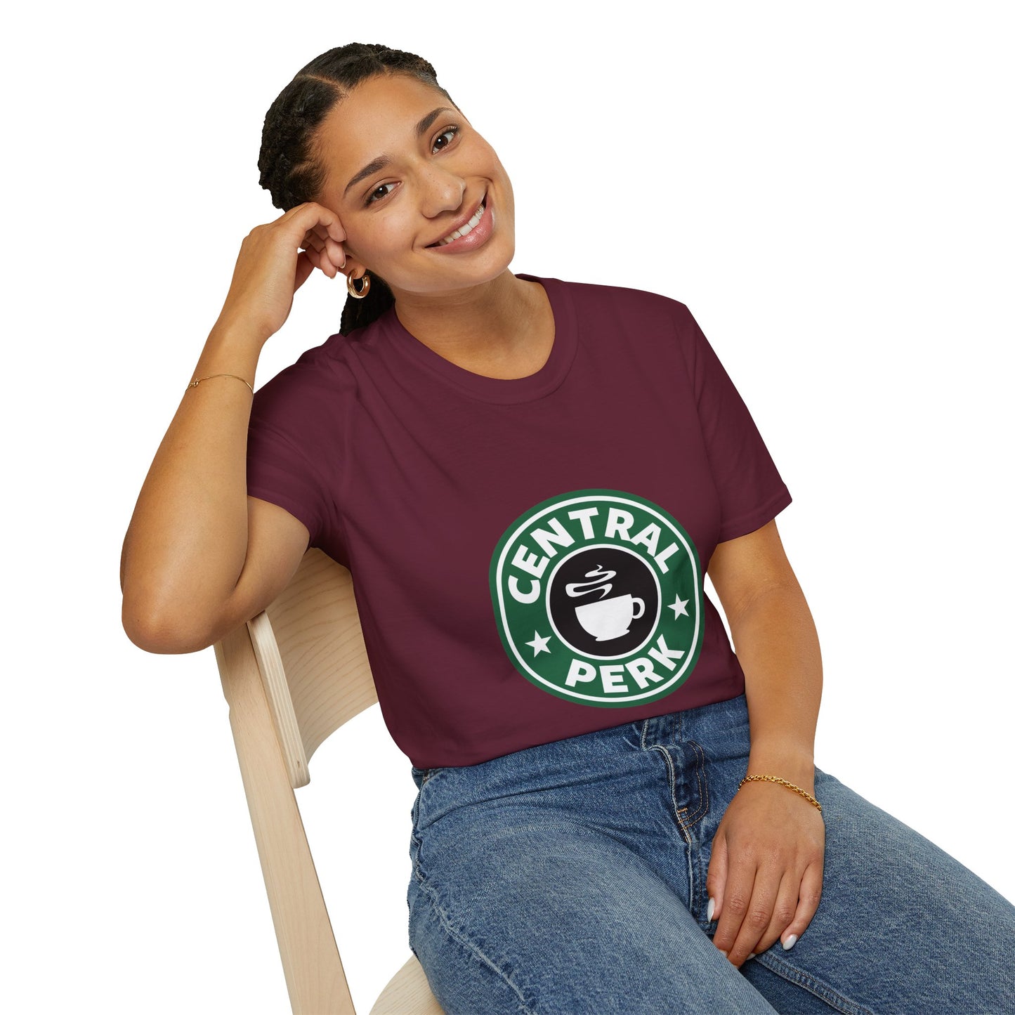 Central Perk Coffee T-Shirt — Vintage Coffee Shop Logo Tee