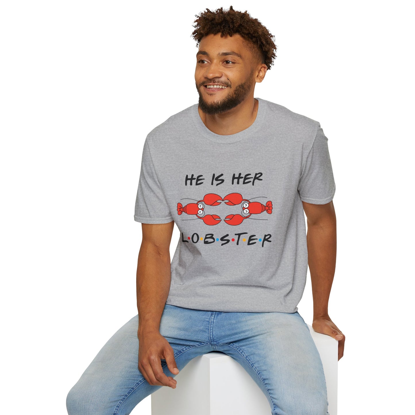 T-Shirt — "He Is Her Lobster" Matching Friends/Partner Tee